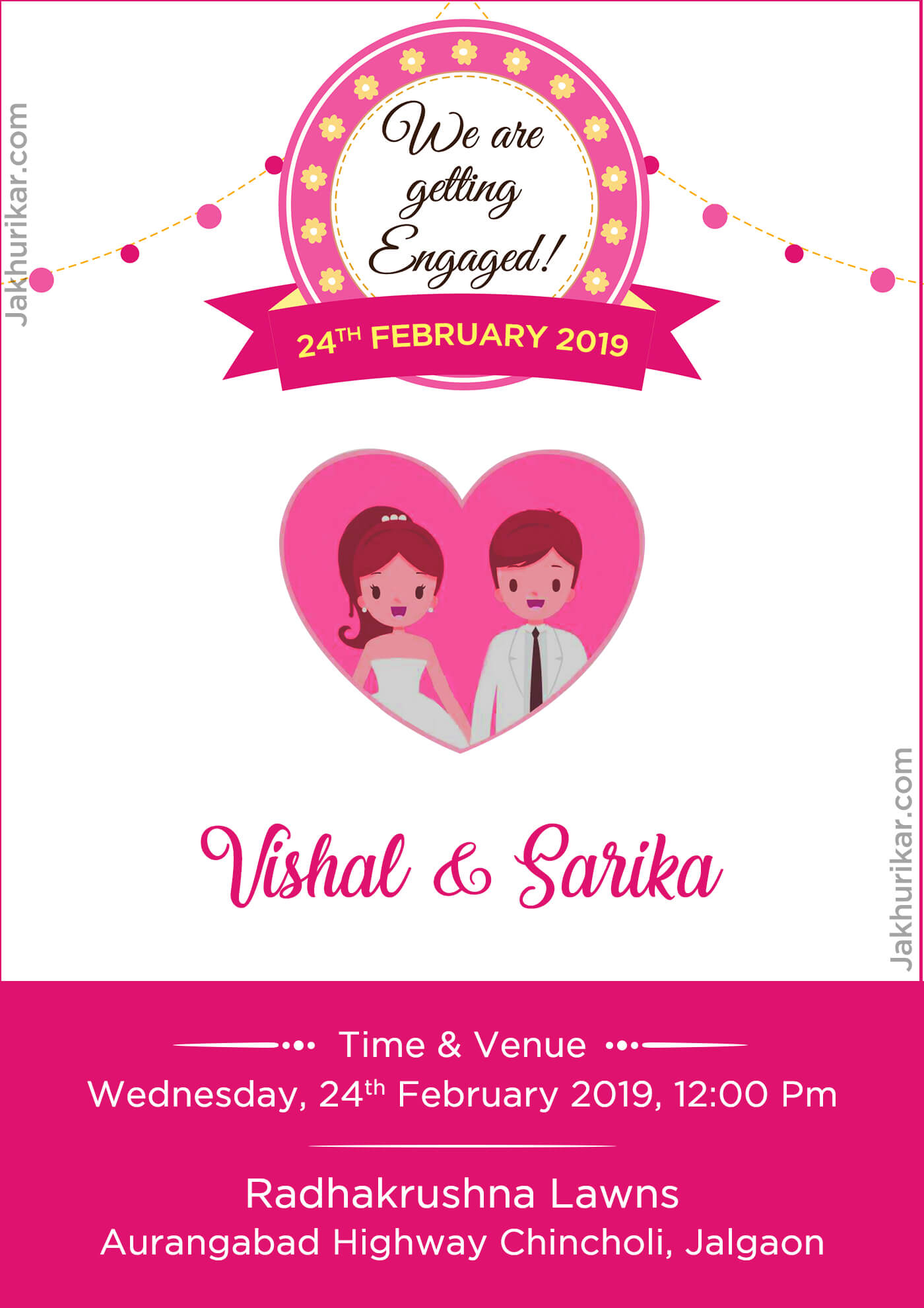  Engagement invitation | Marathi engagement invitation | Engagement card 